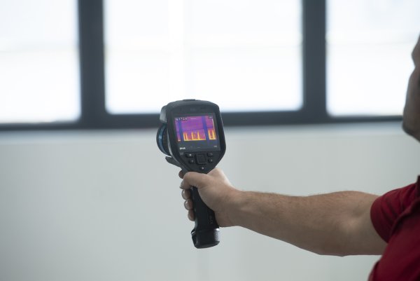 Thermografiekamera Shooting Baustelle Herma